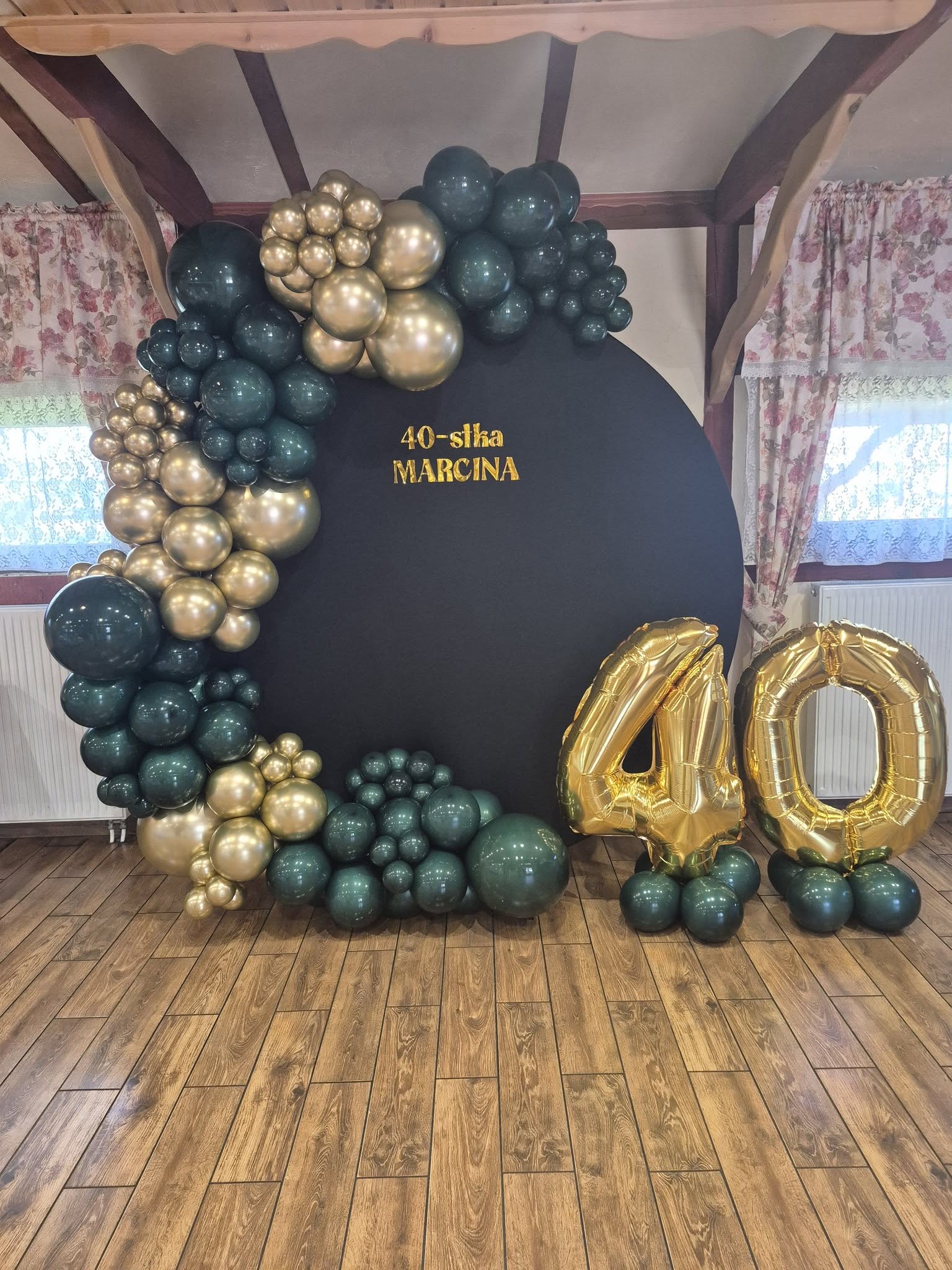 Stylowa dekoracja na 40. urodziny